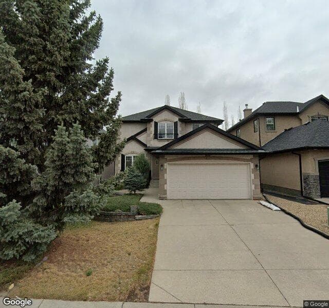 Street view of 124 Evergreen Heights SW, Calgary
