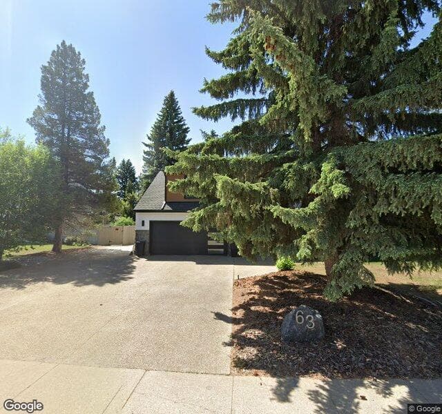 Street view of 63 Quesnell Crescent NW, Edmonton