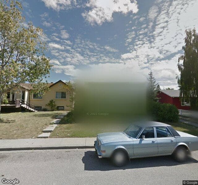 Street view of 4640 80 Street NW, Calgary