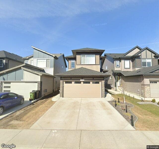 Street view of 17416 2 Street NW, Edmonton