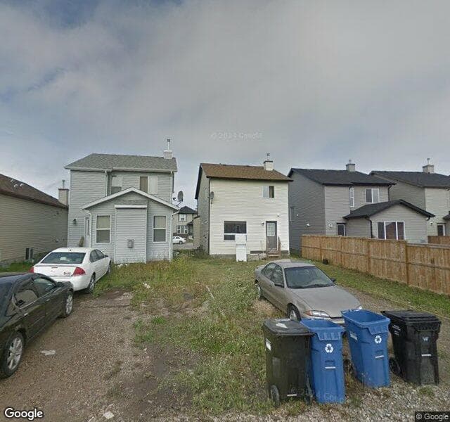Street view of 9236 Saddlebrook Drive NE, Calgary