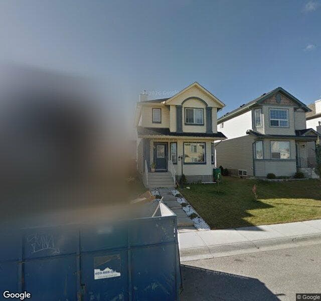 Street view of 77 Citadel Bluff Close NW, Calgary