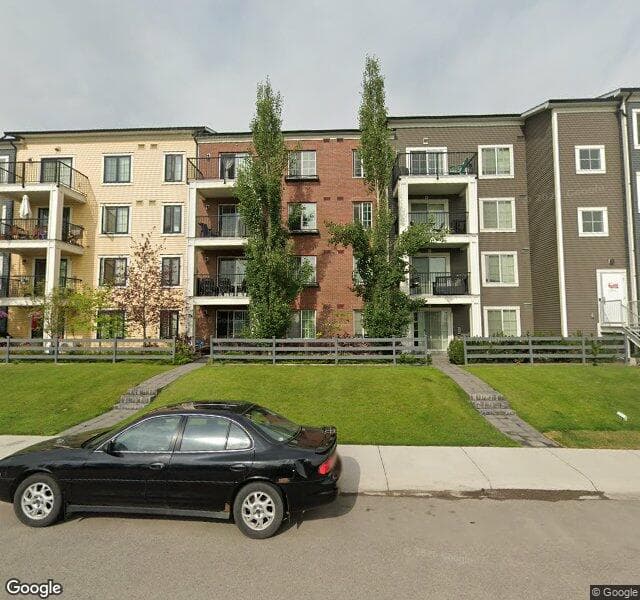 Street view of 1411-99 Copperstone Park SE, Calgary