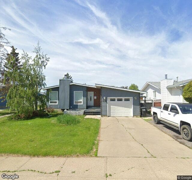 Street view of 13552 25 Street NW, Edmonton