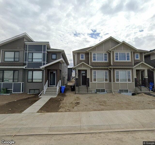 Street view of 313 Livingston Boulevard NW, Calgary