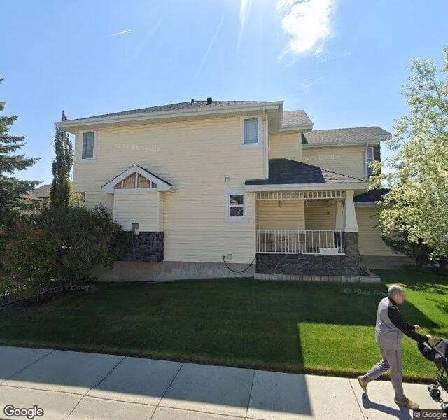 Street view of 136 W Springs Place SW, Calgary