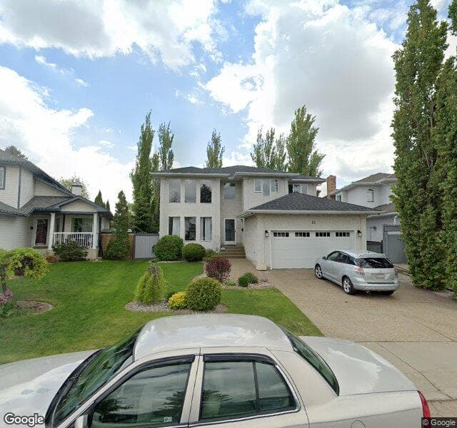 Street view of 15 Elsinore Place NW, Edmonton