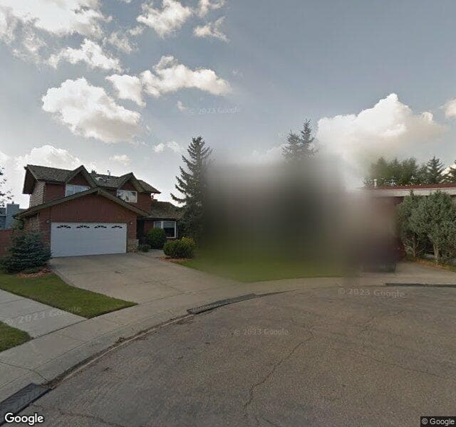 Street view of 5817 185 Street NW, Edmonton