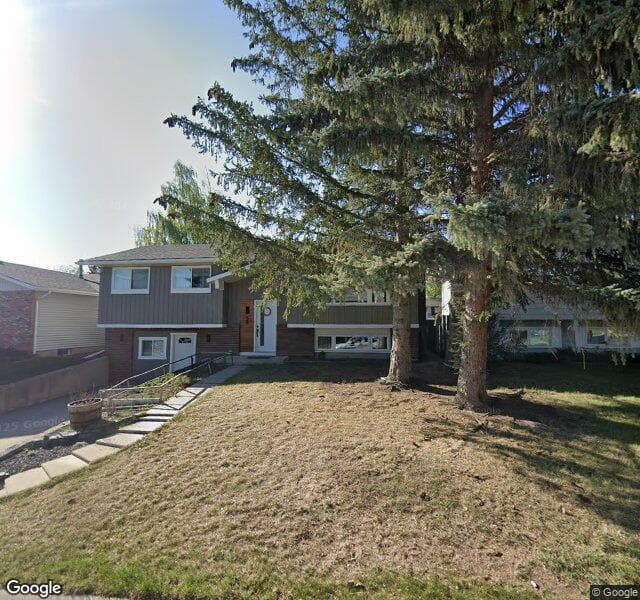 Street view of 56 Thames Place NW, Calgary
