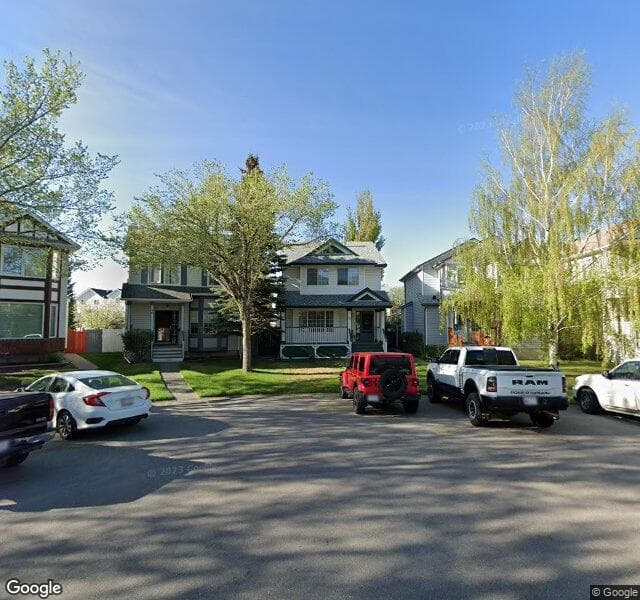 Street view of 36 Hidden Spring Place NW, Calgary