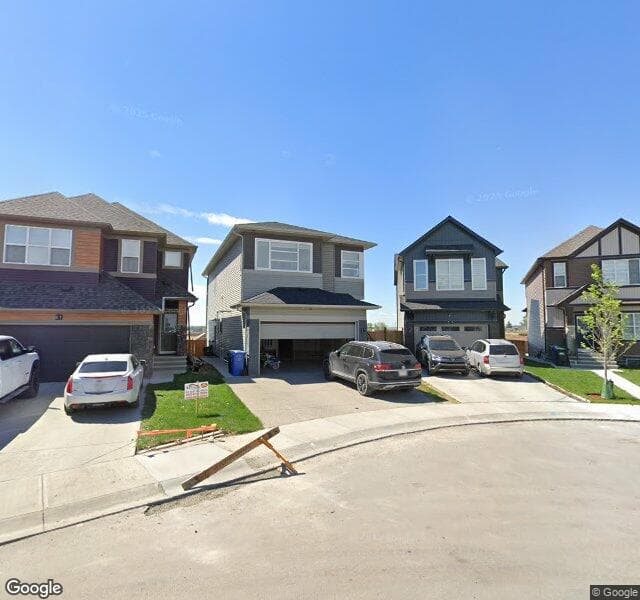Street view of 57 Savanna Close NE, Calgary