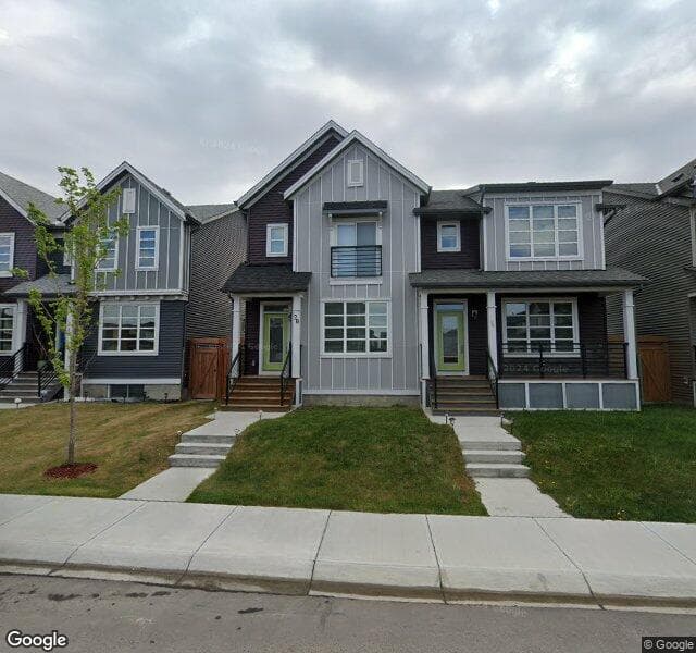 Street view of 28 Savanna Park NE, Calgary