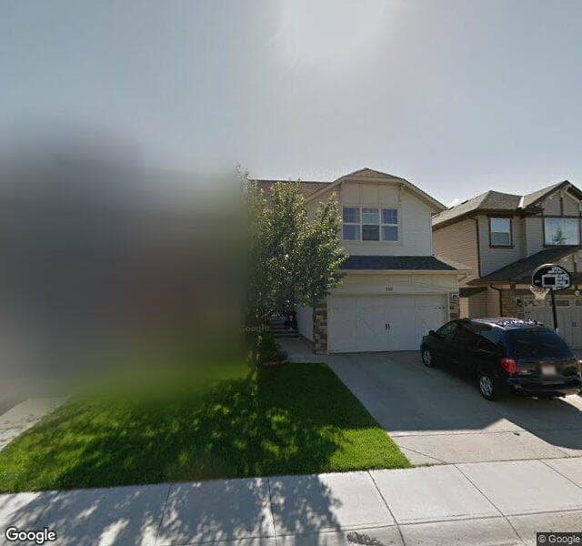 Street view of 100 Silverado Range Close SW, Calgary
