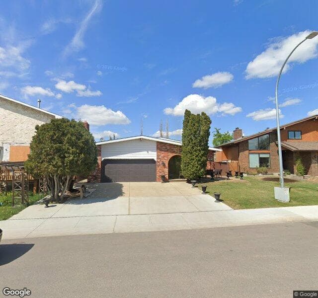 Street view of 15623 100 Street NW, Edmonton