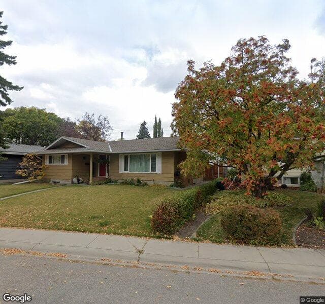 Street view of 420 Woodbend Road SE, Calgary