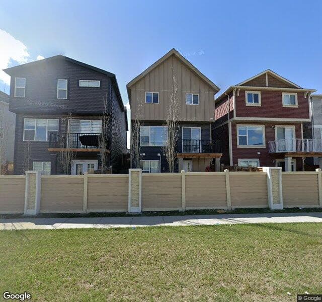 Street view of 157 Sage Bluff Rise NW, Calgary