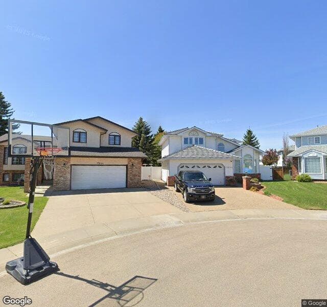 Street view of 15648 63 Street NW, Edmonton