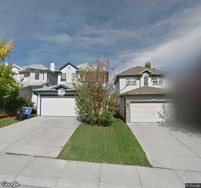 Street view of 83 Hidden Ranch Close NW, Calgary