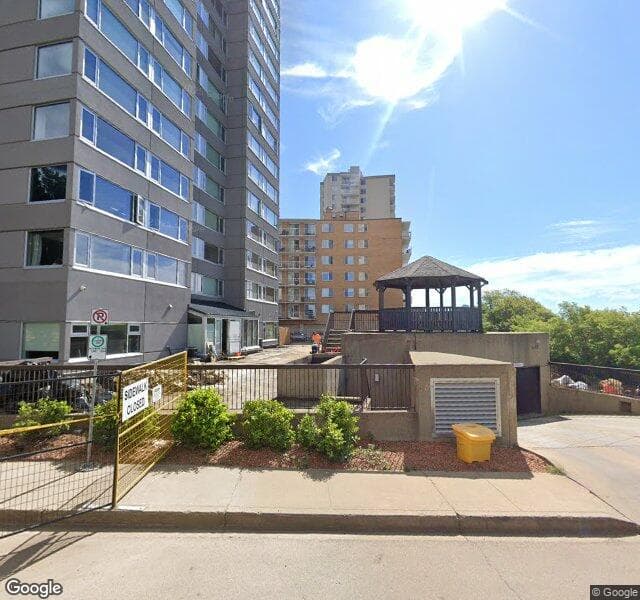 Street view of 1805-10011 123 Street NW, Edmonton