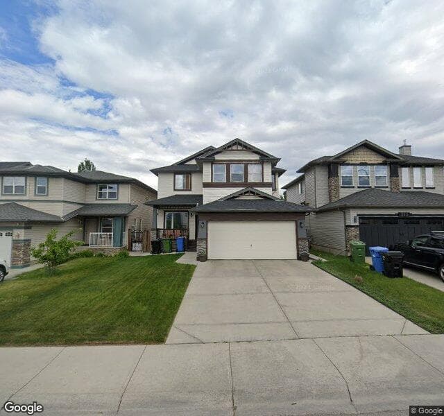 Street view of 214 Panamount Street NW, Calgary