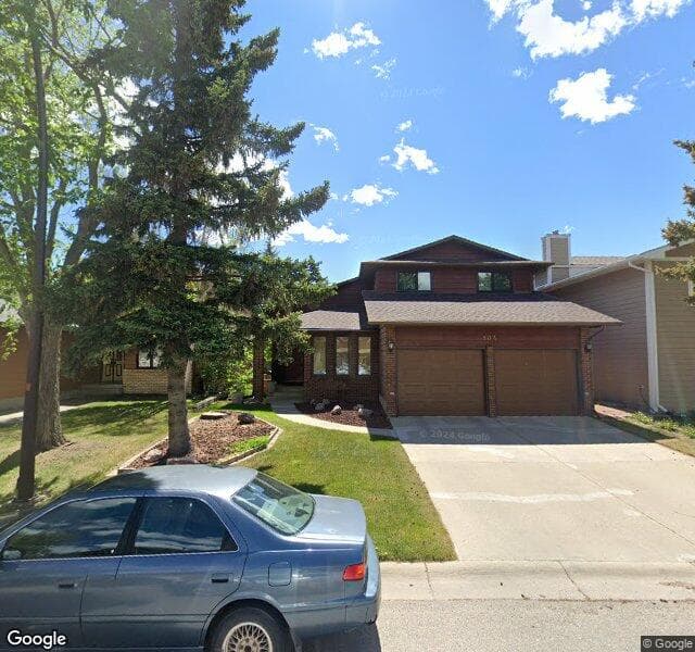 Street view of 104 Hawkwood Crescent NW, Calgary