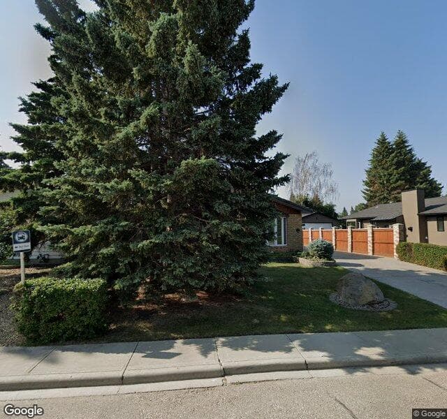 Street view of 3007 Oakmoor Drive SW, Calgary