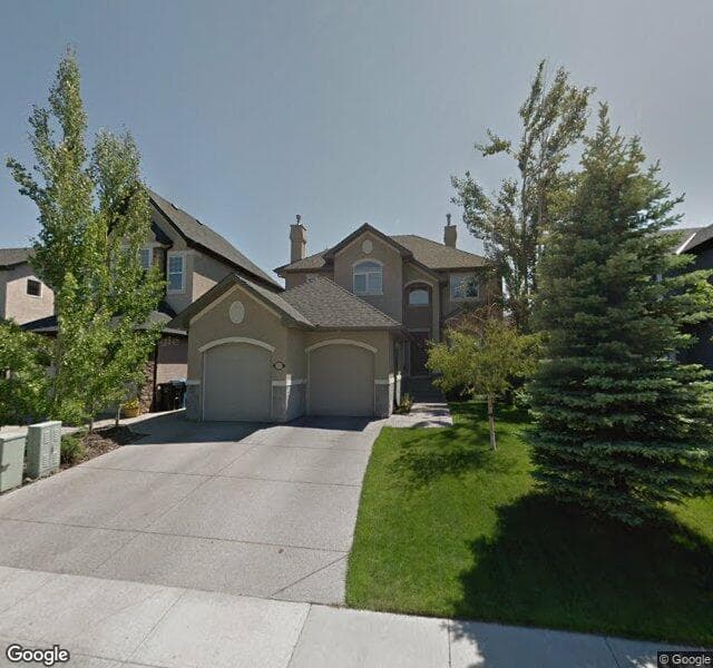 Street view of 13 Evergreen Common SW, Calgary