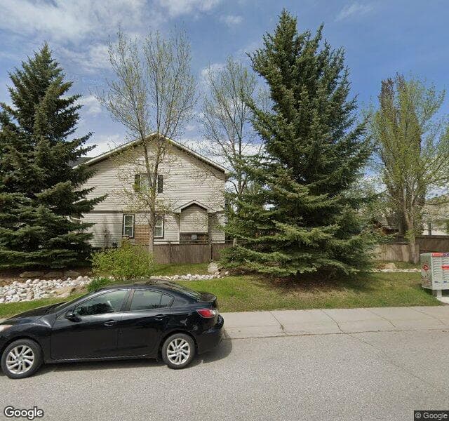 Street view of 413 Chaparral Drive SE, Calgary