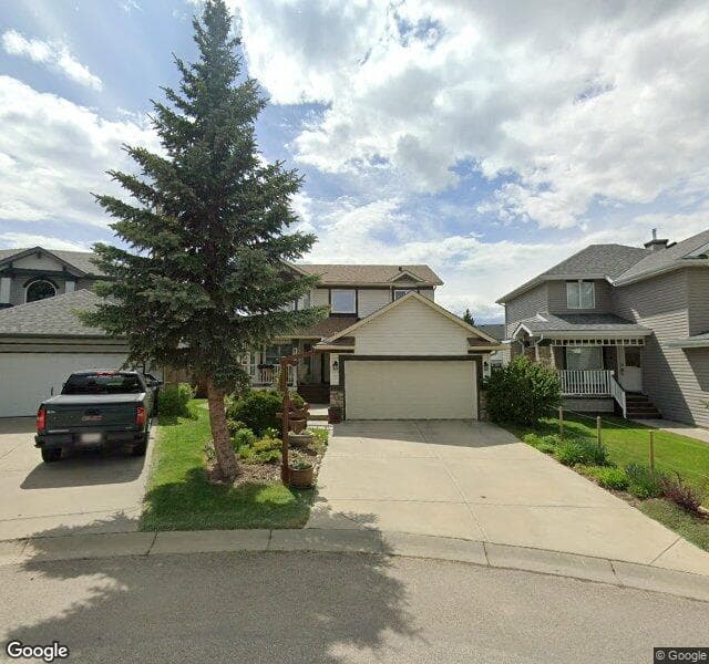 Street view of 13 Chaparral Mews SE, Calgary