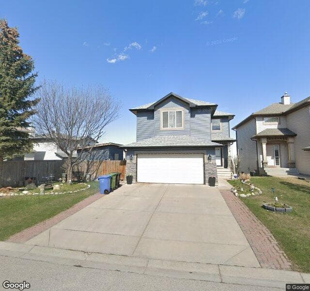 Street view of 353 Panamount Drive NW, Calgary