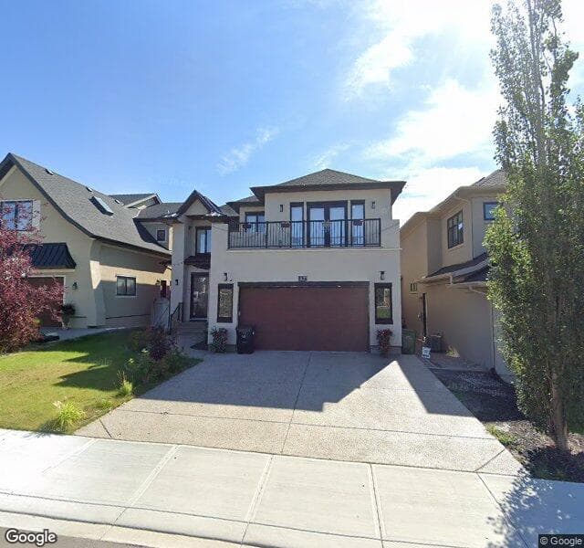 Street view of 87 Aspen Summit Court SW, Calgary