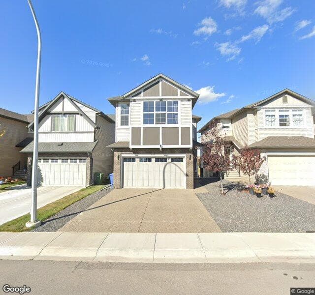 Street view of 323 Chaparral Valley Way SE, Calgary