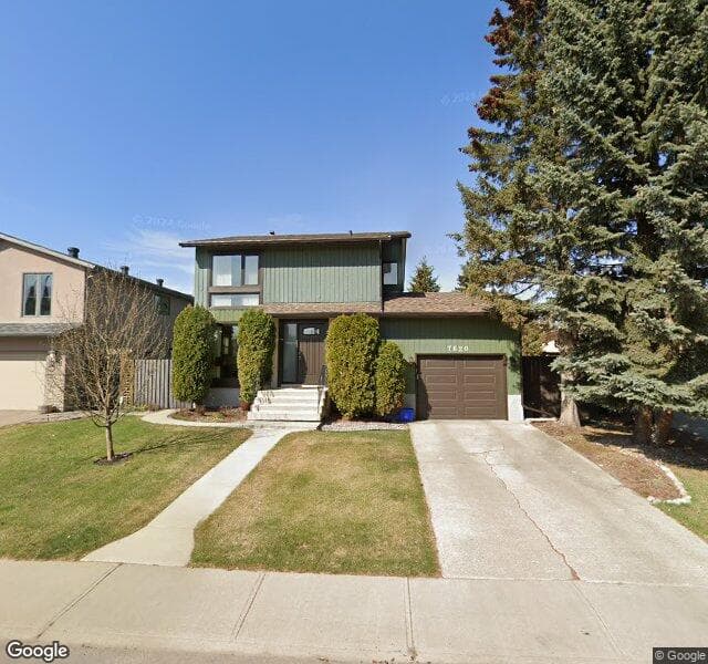 Street view of 7620 182 Street NW, Edmonton