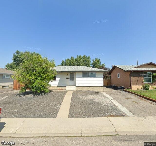 Street view of 4604 Maryvale Road NE, Calgary