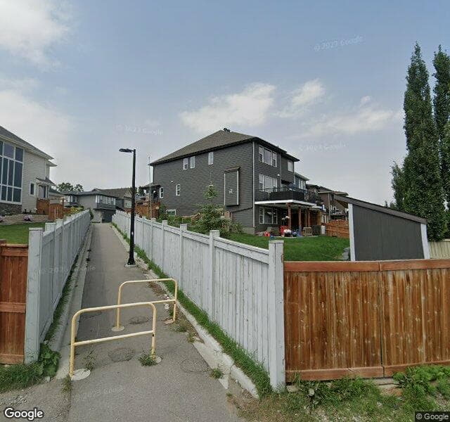 Street view of 44 Tuscany Valley Grove NW, Calgary