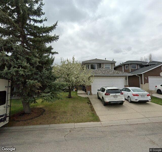 Street view of 66 Evergreen Terrace SW, Calgary
