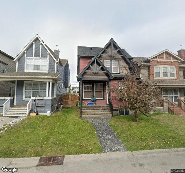 Street view of 57 New Brighton Green SE, Calgary