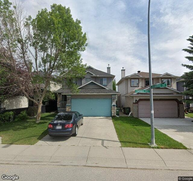 Street view of 96 Chaparral Crescent SE, Calgary
