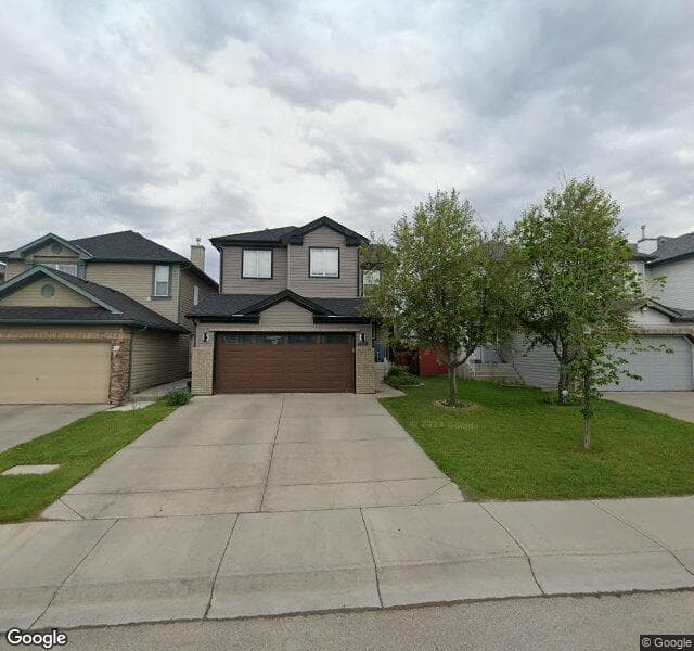 Street view of 6018 Saddlehorn Drive NE, Calgary