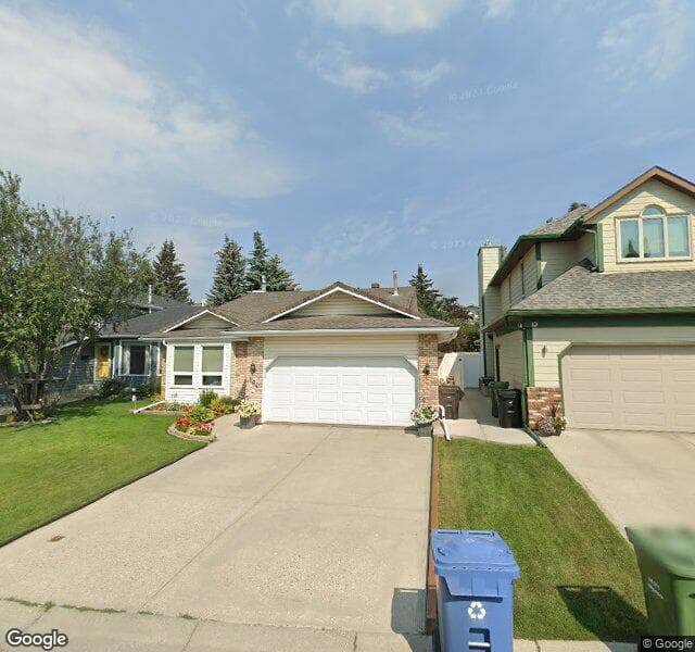 Street view of 184 Wood Valley Rise SW, Calgary