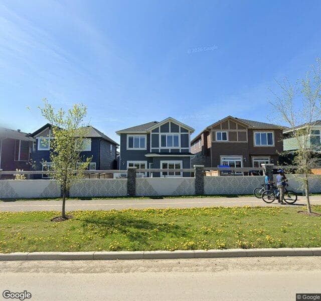 Street view of 98 Creekside Way SW, Calgary