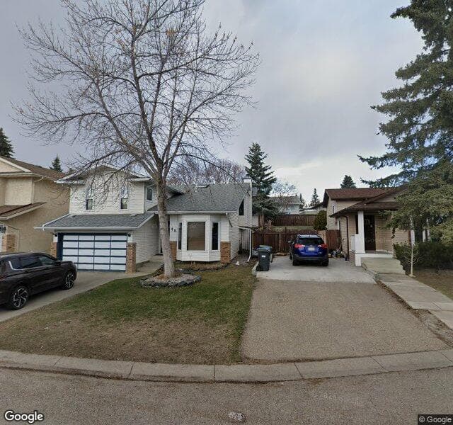 Street view of 48 Deersaxon Circle SE, Calgary