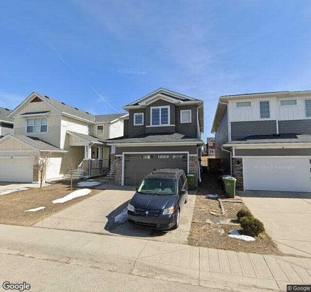 Street view of 34 Redstone Parade NE, Calgary