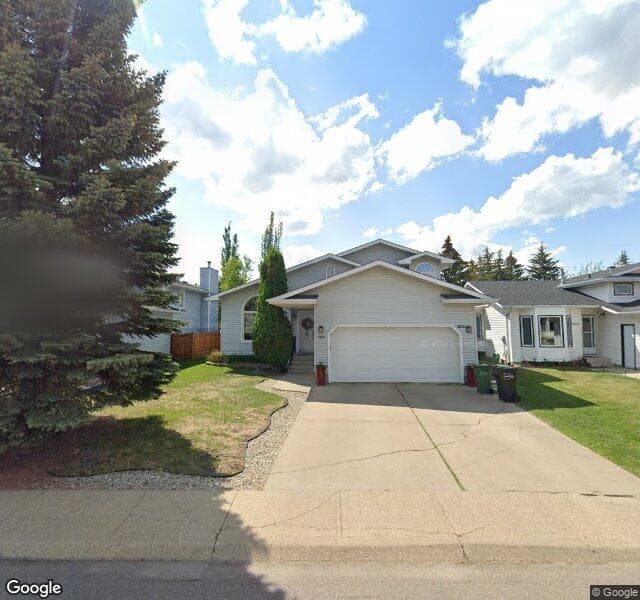 Street view of 18020 95 Street NW, Edmonton