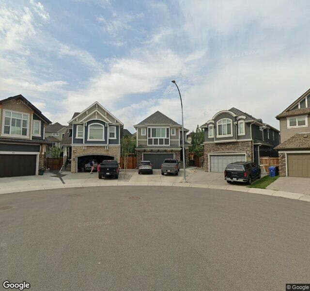 Street view of 78 Masters Mews SE, Calgary