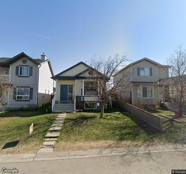 Street view of 16 Martinvalley Crescent NE, Calgary