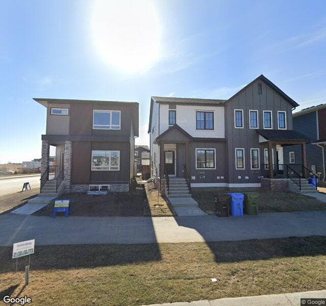 Street view of 110 Lewiston Way NE, Calgary