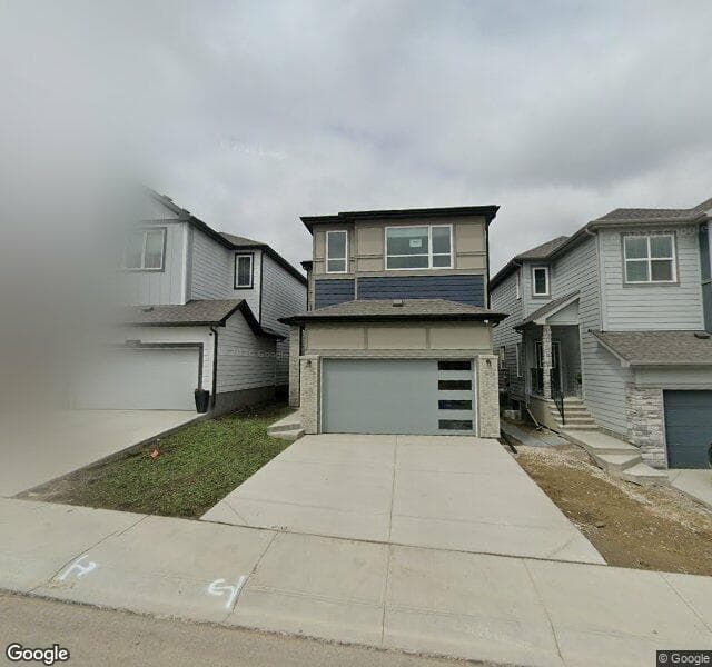 Street view of 75 Versant View SW, Calgary