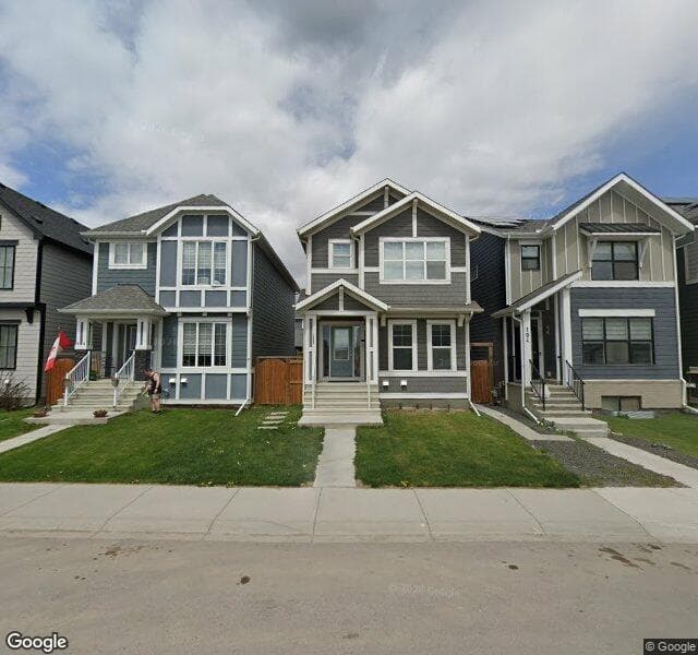 Street view of 100 Magnolia Way SE, Calgary