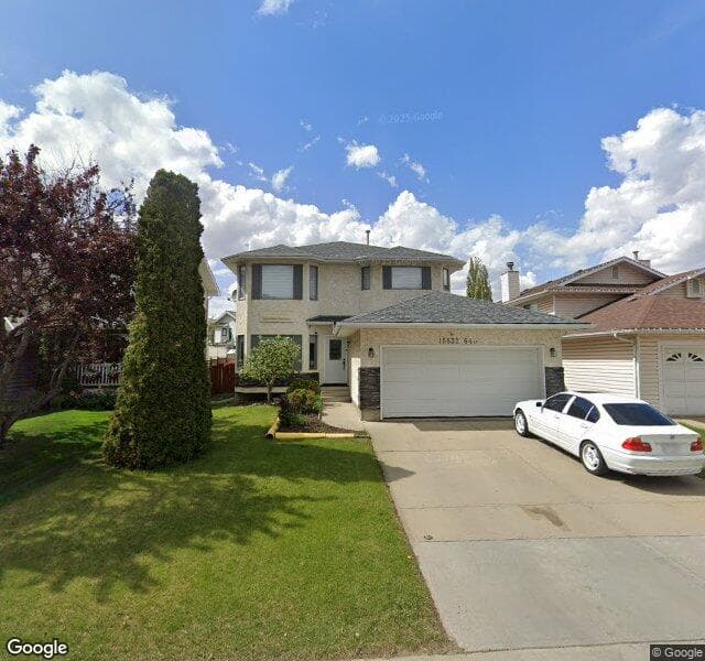 Street view of 15832 64 Street NW, Edmonton